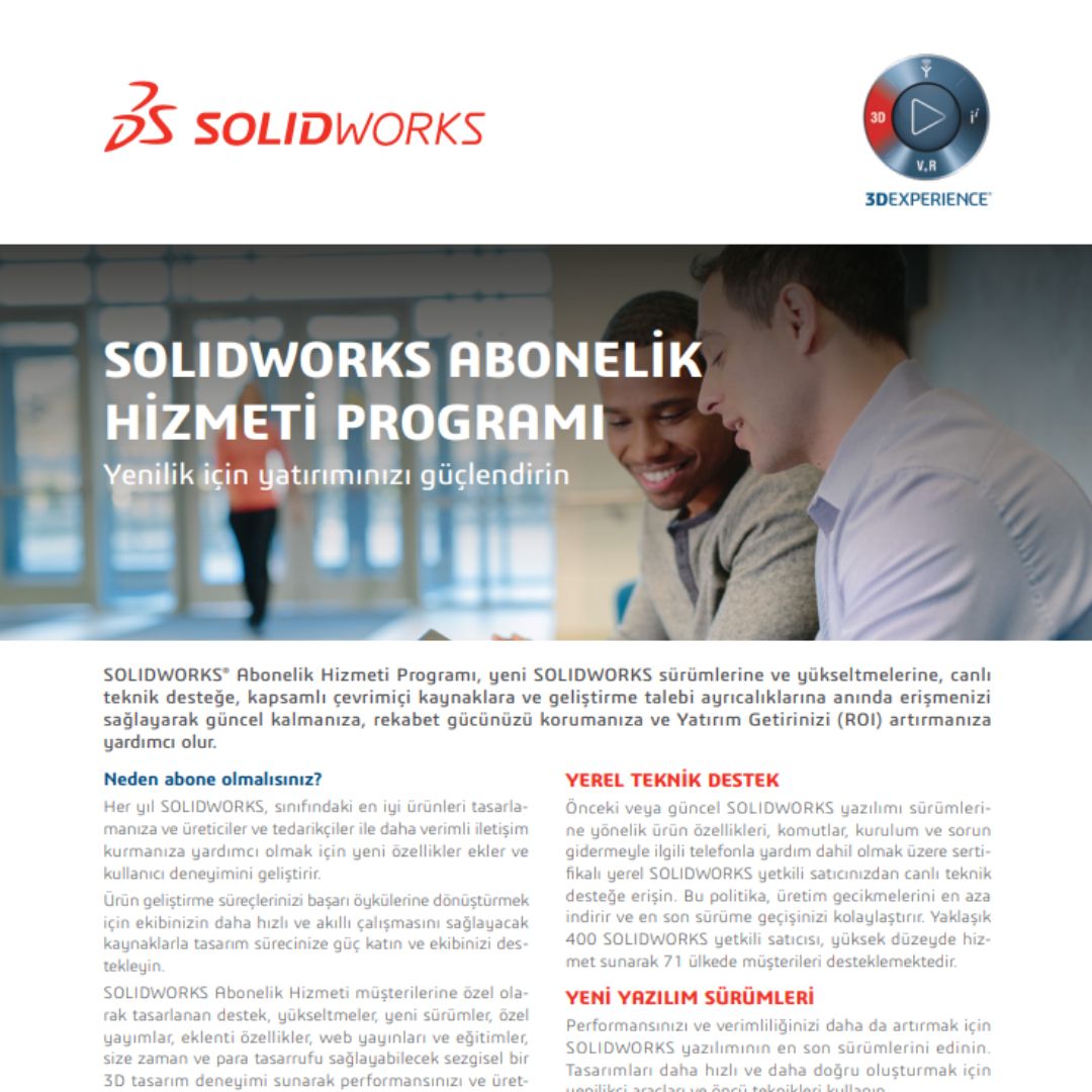 SOLIDWORKS Abonelik Hizmeti